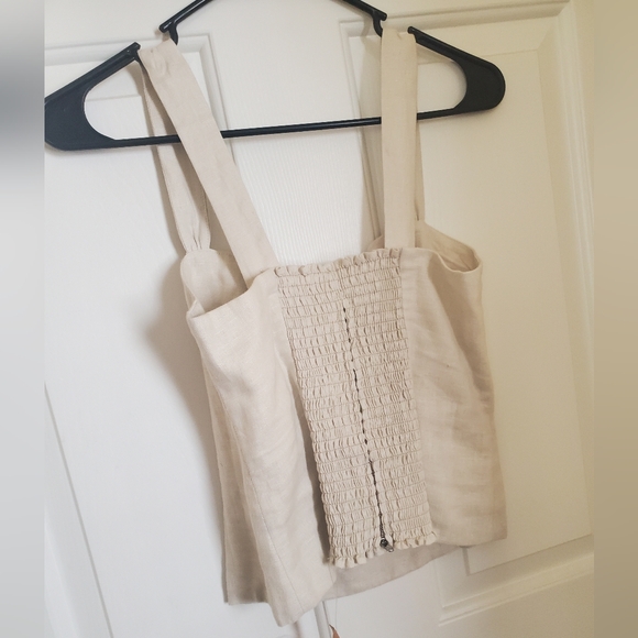 Reformation Garten Top, Cream, Size 6 - Picture 6 of 7